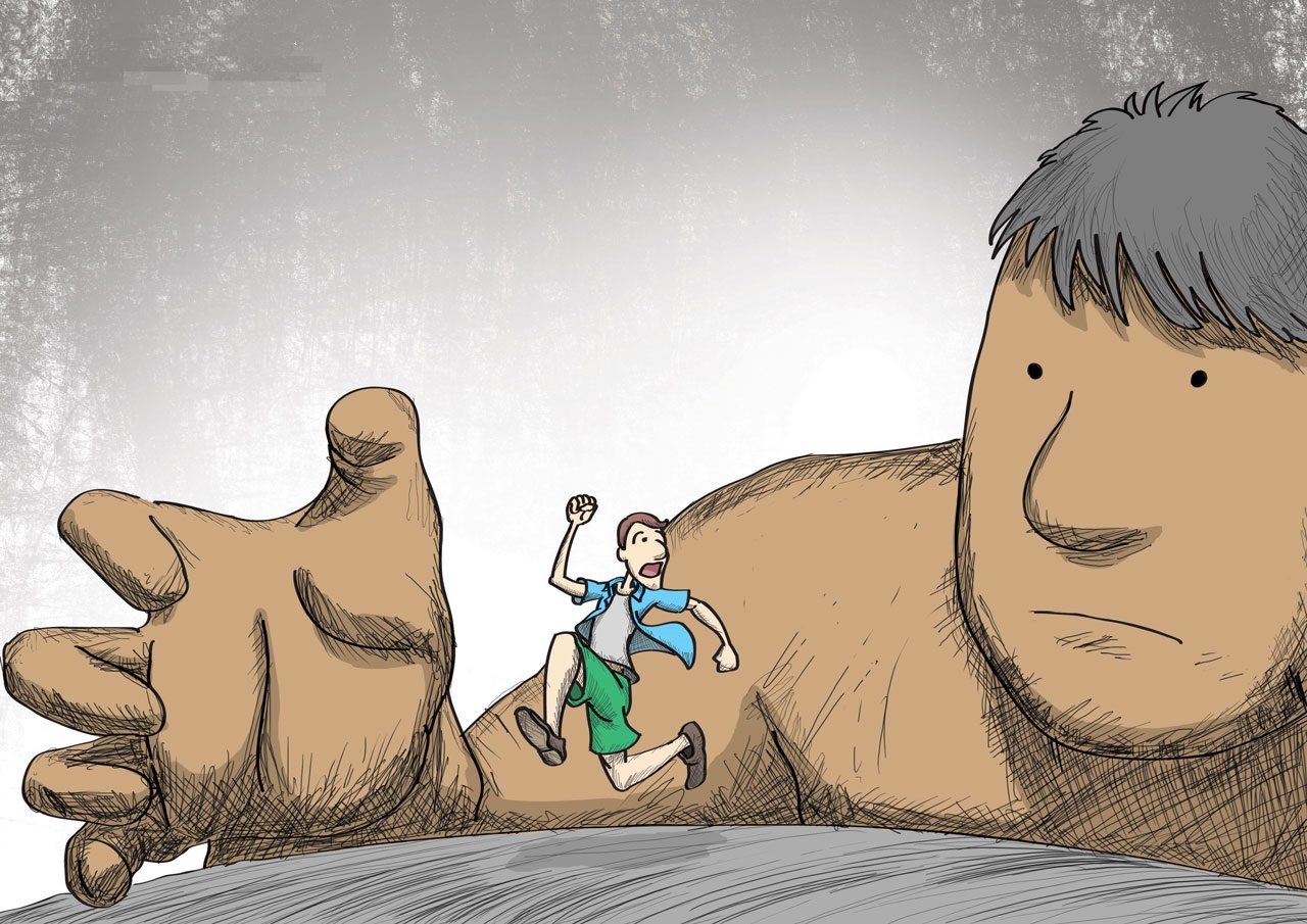 Fugindo do gigante - sem fé