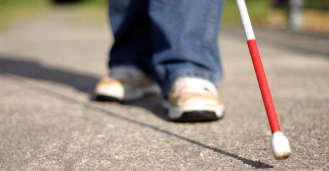 Ilustracao de um cego